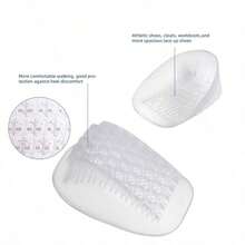 2pcs Gel Heel Pads Silicone Heel Cups, Shock Absorbing Pressure Relief Heel Cushions, Foot Care Silicone Pads - Multicolor - View 5