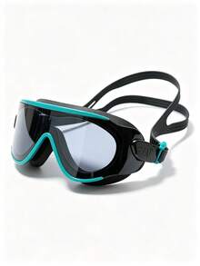 361degree 1pc 361° Large Frame Wide View HD Anti-Fog Waterproof Leakproof Swim Goggles For Women Men Adult, With Portable Storage Case, Pool Beach Swimming Gear - Grey-green - View 8