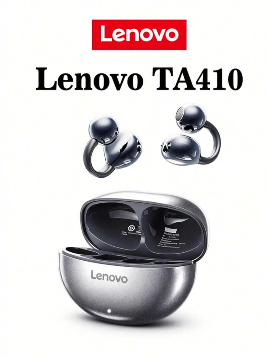 Lenovo TA410 藍牙耳機，附耳鉤設計，高解析全景音效，長效電池續航，佩戴舒適，真無線，運動與遊戲耳機