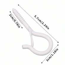 Screw-In Eye Hook With Spring Door Lock, Self-Tapping Metal Safety Hook, Suitable For Walls, Wood, Camping, Kitchen, Closet, Dorm, Used For Hanging String Lights, Plants, Cookware, Decorations, Keys, Indoor And Outdoor Multi-Purpose Hook Hardware - View 14