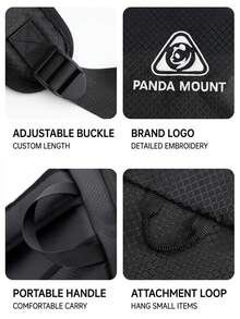 XIONGMAO Ransel Ringan untuk Aktivitas Luar Ruangan, Ransel Tahan Air untuk Mendaki dan Perjalanan, Cocok untuk Hiking dan Trekking - Hitam - View 7