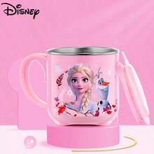Disney Children's Stainless Steel Water Cup-Baby Milk Cup With Handle, Cute Cartoon-Printed Reusable Mug For Home Use And Parties, 260ml - Multicolor - View 8
