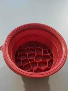 Large Capacity Foldable Multi-Function Ice Bowl/Cold Compress Beauty Device ( Silicone Material): Combines Ice Making And Cold Compress Container In One, Minimalist Solid Color Design (Black, Blue, Pink Three Colors Available). Features Round Basin With Honeycomb Ice Tray And Hanging Hole For Easy Storage - Multicolor - View 13