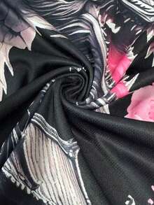 Japanese Men's And Youth T-Shirt, Dragon Pattern Design Comfortable Top, Suitable For Competition, Daily Wear, Gift, Japanese Dragon - Black - View 11
