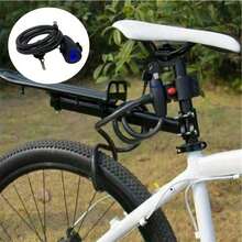 1pc Heavy Duty Anti-Theft Bicycle Lock, Durable Stainless Steel Bike Lock 84cm/33.07in Universal Security Lock With 2 Keys, Anti-Pry Safety Lock For Bicycle Motorcycle Cycling Accessories - Bicycle Lock - View 9