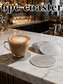 12pcs, Gold Hollow PVC Drink Coasters, Washable Table Decor, Non-Slip Tableware Mat, Breathable Heat Dissipation Cup Holder, Lightweight And Easy To Store, Suitable For Restaurant, Cafe, Homestay, Fit For Afternoon Tea, Holiday, Party, Gathering, Birthday, Wedding, Dinner - Multicolor - View 15