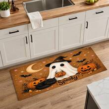 1pc Halloween Ghost Pattern Kitchen Absorbent Drying Mat, Fun Horror Style, Suitable For Halloween, Autumn Kitchen Countertop, Dining Table, Coffee Machine And Party Decoration - Multicolor - View 10