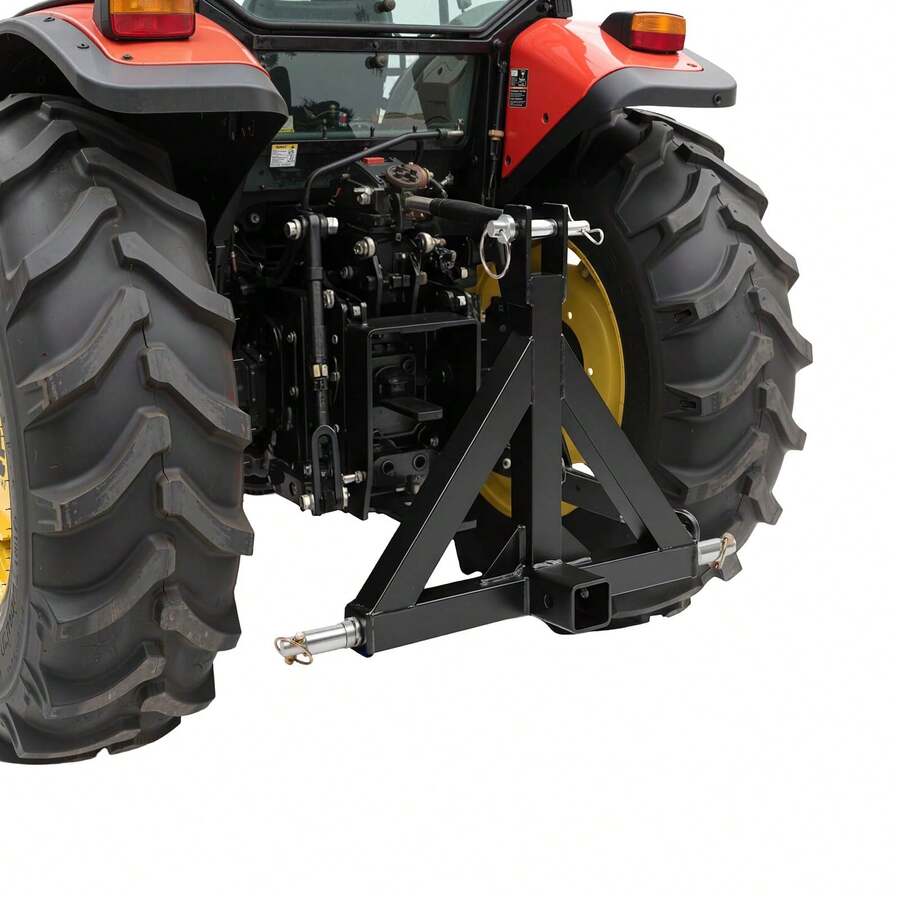 HYYKJ-US 3 Point Trailer Hitch For Tractors – Heavy-Duty Iron Construction, 2" Receiver Compatible, Triangular Design With 3 Pins For Stability, Durable Easy To Install For Farm - Default - View 1