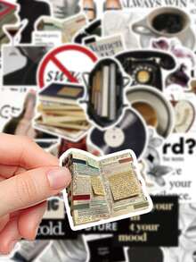 50pcs Museum Stickers For Phone Case, Refrigerator, Planner, Diary, Guitar, Scrapbook, Planner, Luggage, Helmet, Skateboard, Laptop - Museum - View 7