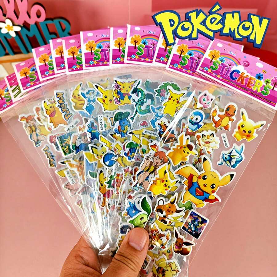 12pcs Kawaii Stickers, Cartoon Fun Reward Decals, High‑Quality Anime Merch Stickers For Journal Daily Decoration, Holiday Gifts For Halloween Christmas Party - Multicolor - View 1