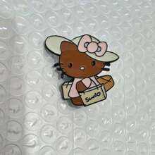 SANRIO 1件可愛卡通三麗鷗胸針，萬聖節與聖誕節金屬徽章，Hello Kitty胸針，柔軟甜美貓咪合金包包飾品針 - 彩色 - 查看 15