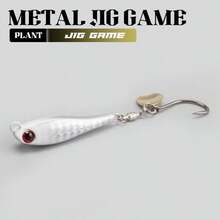 1PC 10-30g Long Distance Casting Metal Jig Fishing Lure With Rotatable Single Hook & Spinner Blade Hard Metal Bait For Inshore Offshore Game Fishing Freshwater Saltwater - Multicolor - View 17