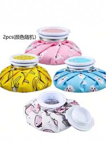 Cartoon Print Fabric Ice Pack, Reusable Refillable Water-Fillable, Dual-Use Cold & Hot Compress, Sports Sprain Cold Compress For Swelling, Daily Physical Cooling & Heat Relief, Soft Fabric Cover Non-Irritating To Skin, Portable For Home & Outdoor, Multiple Colors Available, Home Care Ice & Heat Compress Essential - One Size - View 12
