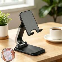 Foldable Desktop Phone Stand, Adjustable Height And Angle, Portable Tablet Holder, Suitable For 4-13 Inch Smartphones And Tablets, Convenient Desktop Accessory For Slouchy Office Workers And Live Streamers - Multi-color - View 11