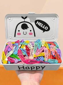 60/36/24/12pcs Multi-Color Mixed BB Clips, Y2K Sweet Cute Hair Accessories, Multiple Styles - Suitable For Girls And Women, Daily Essential - Multicolor - View 23