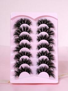 7 Pairs Thick Voluminous False Eyelashes For Bold Eye Makeup Look - View 9