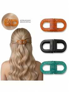 2pcs/Set Women's Magnetic Hair Clips, Strong Non-Slip Magnetic Styling Hair Clips, Seamless 2-In-1 Design, Easily Create Daily Hairstyles, Suitable For All Hair Types, Smart Magnetic Improved Hair Clips - A - View 14
