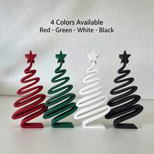 1pc 3D Printed Minimalist Christmas Tree Ornament | Modern Geometric Desktop Decor - Living Room, Entryway, Hallway, Dining Table Holiday Atmosphere Decoration / Versatile Home Style / Creative Christmas Gift - Ornaments - View 6