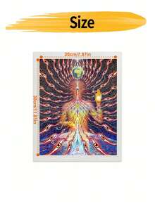 DIY Surreal Cosmic Entity Earth (Frameless 8x12 / 16x20 Inches) Paint By Numbers Kit (Acrylic) Arts & Crafts For Adult Beginners, Home Wall Decor, And Creative Holiday Gift Ideas For Living Room - Sets - View 8