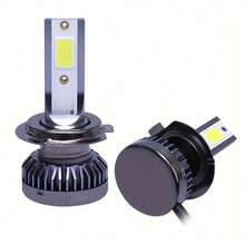 2 Buah Lampu LED Mobil C1 6000K H4 H7 H11 9005 9006 7600LM, Manik Lampu COB, 36W LED Mobil Memancarkan Cahaya Sebelum Sinar Matahari - C1 - View 11