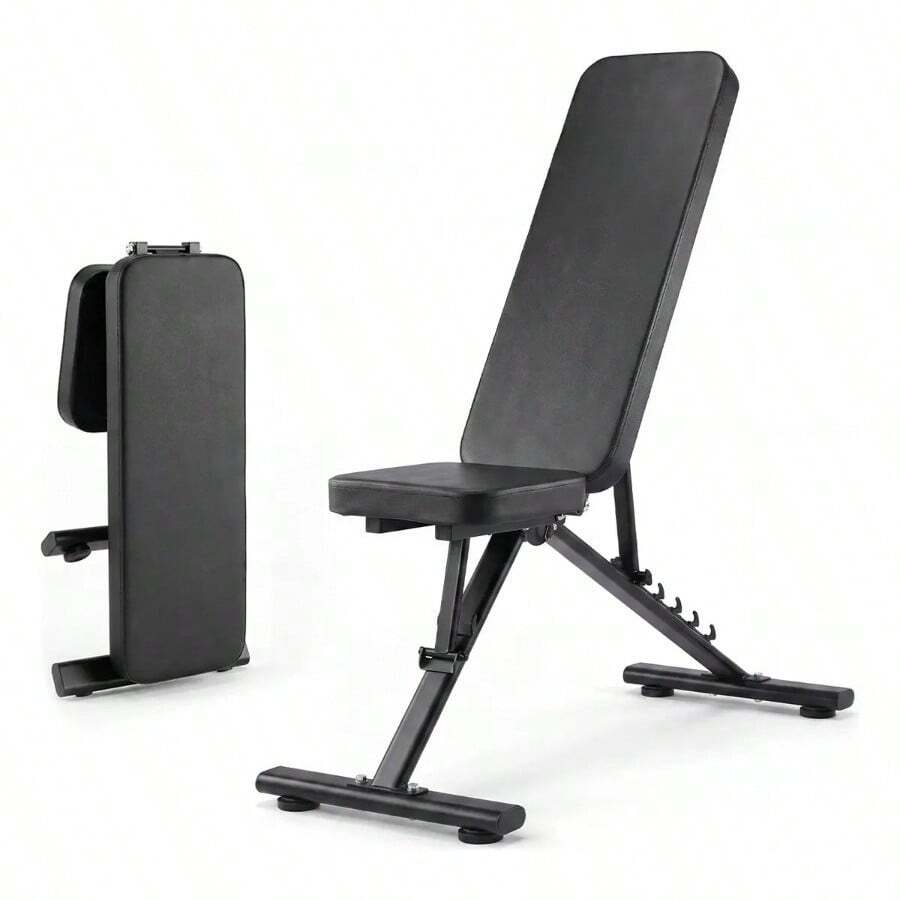 Strength Training Adjustable Weight Bench - Black - View 1