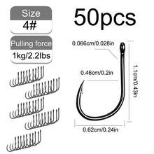 20/50/310pcs Barbed Fish Hooks With Plastic Box Set, Suitable For Saltwater And Freshwater Fishing - Tube Hook - View 19