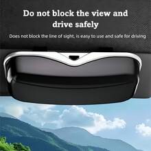 Multifunction Car Glasses Box Portable Car Fashion Glasses Holder Car Driving Glasses Holder Eyeglass Case Sun Visor Glasses Storage - C51-a - View 8