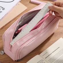 1Pc/50pcs Luxury Stationery Set, Student Aesthetic Stationery Combination, Includes Large Capacity Pencil Case, Morandi Color Neutral Pens, Mechanical Pencils, 13-Color Highlighter Pens, Sticky Notes, Multi-Functional Office And Study Supplies, Essential Gift For New Year/Christmas/Back To School - Multicolor - View 4