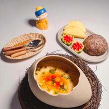 1pc Creative Bird Nest Ceramic Bowl, Cute Egg Nest Dessert Bowl, Decorative Serving Dish, Suitable For Ice Cream, Pudding, Steamed Egg, BBQ Sauce, Molecular Cuisine, Restaurant Tableware, Novel Table Decor, Kitchen Dining Bowl - Multicolor - View 11