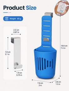 Adjustable Toilet Tank Cleaner Holder, Bathroom Toilet Cleaning Tablet Dispenser, Easy Install Toilet Cleaner Storage Rack, Home Bathroom Accessories, Practical Toilet Tank Cleaning Tool - One Size Fits All - View 11