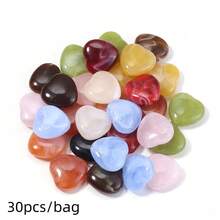 30pcs Acrylic Dual-Color Gradient Heart-Shaped Beads With Hole, Cute Sweet Heart Beads For DIY Bracelet, Necklace, Earrings, Keychain, Phone Chain, Jewelry Making Accessories - Heart Beads - View 12