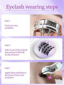 Segmented Fox-Style Magnetic False Eyelashes, Sharp And Fluttery Tips, Naturally Elongated Eye Tails, Easily Create Atmospheric Fox Eyes - View 2