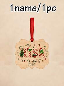 Custom Name Christmas Ornament 2026, Personalized Christmas Tree Hanging Decor, Festive Candy Cane Letter Style, Customized Holiday Ornament, Customizable Name And Year Keepsake, Christmas Home Decoration, Holiday Gift, Christmas Decoration - Style a - View 20