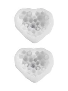 Large Raspberry Heart-Shaped Silicone Mold - Professional Baking And Craft Mold, High-Quality Material, Suitable For Chocolate, Plaster, DIY Wedding, Birthday, Valentine's Day Decoration - Easy Release, Natural Texture, High-Quality Material, Can Be Used For Thanksgiving, Christmas And Other Holidays - White - View 10