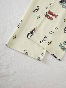 3 Sets Boys Pajama Set Long Sleeve Long Pants Cartoon Print Spring Autumn Home Wear All-Over Print - Multicolor - View 10