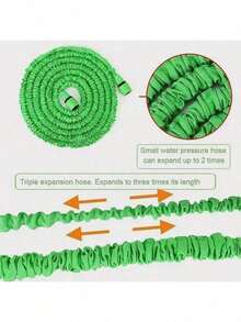 Garden Hose With 7-Function High Pressure Nozzle, Lightweight Non-Expandable Hose, Suitable For Yard, Lawn, Car Wash And Outdoor Use, Gardening Water Hose - A - View 8