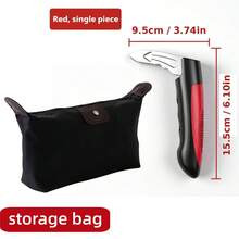 2pcs Car Door Assist Handle & Window Breaker 2-In-1 With Storage Bag, Portable Car Safety Escape Handle, Car Entry/Exit Assist Device For Elderly, Pregnant Women And Children, Helpful For Single Women Caring For Family, Anti-Slip Stable Car Door Clip Support, Multi-Function Emergency Car Window - 2-piece Set - View 2