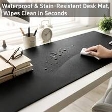 PVC Leather Double-Sided Desk Mat 40*60 Office Computer Mouse Pad Student Writing Pad Waterproof Scratch-Resistant Non-Slip Easy-To-Clean Desktop Protector - Table Mat - View 10