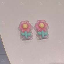 1 Set Sweet Floral Data Cable Protector Compatible With Apple 18W/20W, Ins Sweet Girl Style Data Cable Protector, Gift For Friends, Ideal Small Gift, Christmas Gift - Sheer Pink Flower - View 9