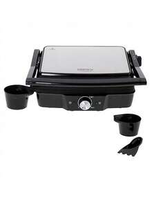 CAMRY Electric Grill, Indoor BBQ Grill, Contact Grill - Non-Stick Plates, Thermostat Control, Compact Design - EU E Type Plug(220-240V) - View 10