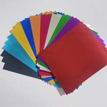 30 Sheets Mixed 10 Colors Mirror Reflective A5 Cardstock / Metallic Glitter Paper // 5.8 Inches X 8.27 Inches / Heavyweight Premium Handmade Paper / Suitable For Scrapbooking, Bending And Shaping / Holiday Decoration, Card Making, Vibrant Colors, Durable Material, High-End Handmade Paper, Shiny Decorative Paper, Artists And Craft Enthusiasts - 30pcs PET Mixed Color Cardstock - View 9