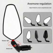1 Pair High Definition Wide Angle Convex Bicycle Rearview Mirrors, Reflective Mirrors For Mountain And Road Bikes, 360° Rotating Handlebar Mount - Multicolor - View 6