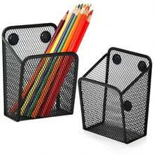 High‑Strength Magnet Creates Solid Grip On All Flat Metal Surfaces. Securely Holds The Mesh Basket On Whiteboards, Lockers, File Cabinets, Refrigerators And More, No Slipping Or Dropping. - Multicolor - View 6