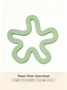 1pc Modern Style Silicone Hollow Flower-Shaped Heat-Resistant Mat, Stackable With Metal Storage Rack, Non-Slip Table Mat Pot Holder, Suitable For Home Kitchen, Dining Table, Family Dinner, Holiday Party, All Seasons - View 17