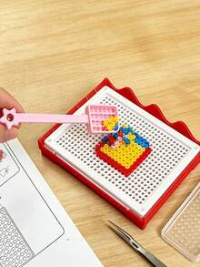Perler Bead Tool Kit With Bead Spoon And Compartmentalized Storage Box, For Quick Bead Sorting And Organization, Perfect For DIY Crafts, Students, And Halloween/Christmas Gift Accessories. - Multicolor - View 5