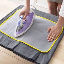 1 Ironing Protective Cover, Garment Ironing Protection Pad, Suitable For Delicate Clothing, Non-Stick Surface, Household Steam Iron Accessory Set - White - View 8