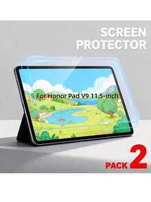 2pcs Premium Tempered Glass Screen Protector For Xiaomi Honor Pad V9/ Pad 10 /Pad 9/Pad X9a/Pad X8a/Pad X8b/ Pad X7 /Magic Pad 4/ Magic Pad 3 / /Magic Pad 2 / -HD High Definition, Anti-Scratch, Touch Sensitive, Precise Fit - Clear - View 4
