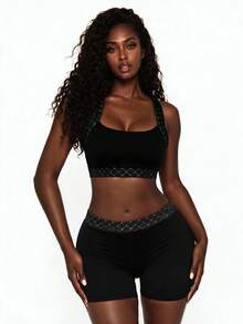Rest Era Women's Pajama Sets And Lingerie Sets. Available In Black, Gray, Stripes, Plaid, And Gray-And-White Color-Block Styles. - Multicolor - View 37