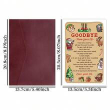 1pc Funny Elf Christmas Farewell Card (With Envelope) - Santa's Farewell Message & Naughty List - Humorous Holiday Card, Gift For Family And Friends, Winter Celebration - Multicolor - View 2
