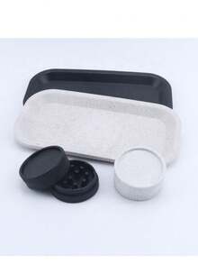 1 Set, New Material Smoking Kit | Grinder + Rolling Tray Matte Portable Smoking Accessories, Smoking Tools Set, Holiday Gift! Valentine's Day Gift! Christmas Gift! - View 9